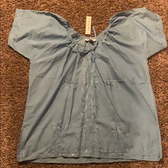 Tops - Brand new with tags light blue blouse
